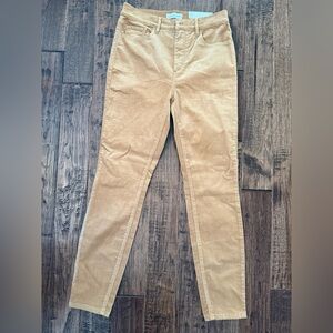 LOFT True Tan high Rise Skinny Corduroy Pants